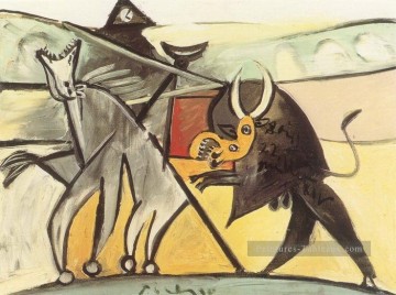 Bullfight 3 1934 2 cubism Pablo Picasso Peinture à l'huile